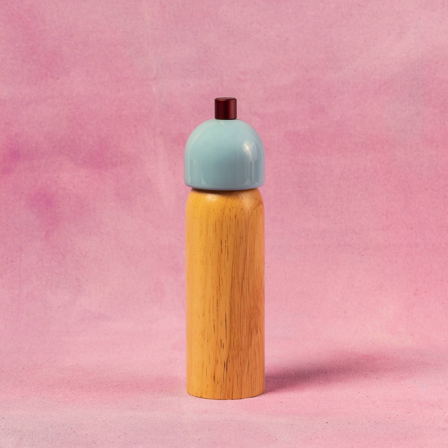 Salt & Pepper Grinder | Light Blue & Burgundy