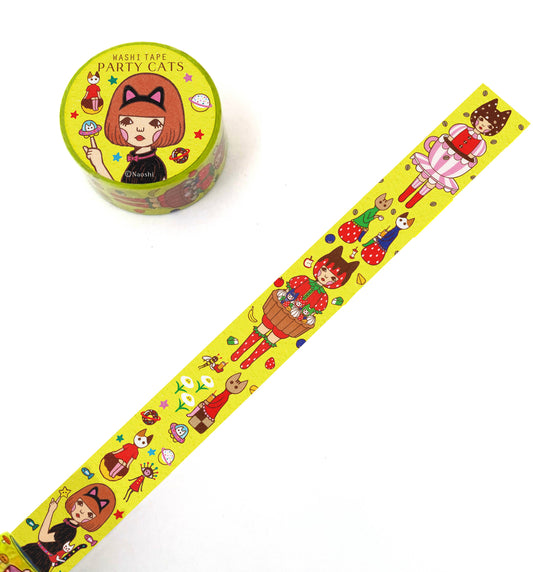 【Washi Tape】Party Cats