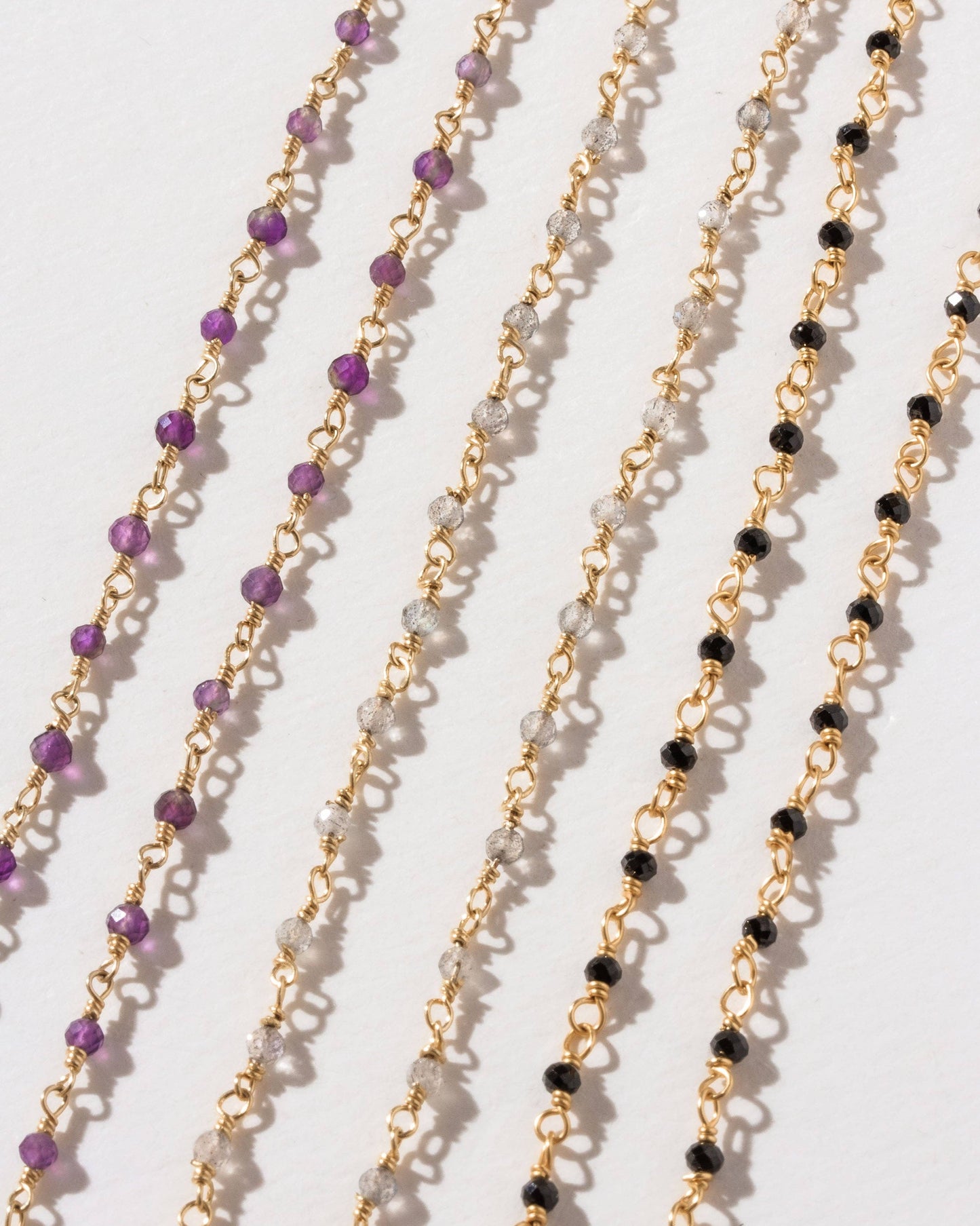 Draped In Gems | Black Onyx Anklet