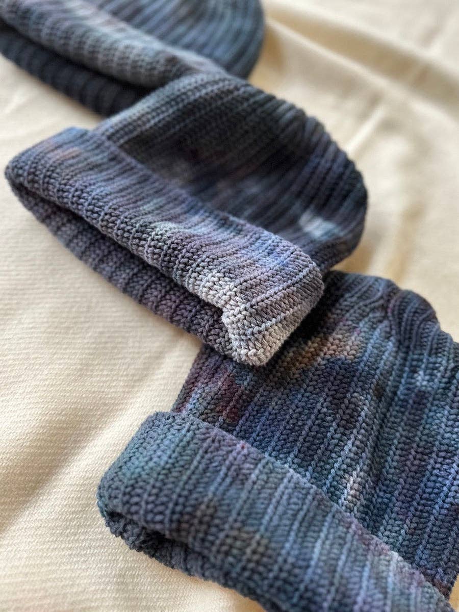 Hand Dyed Chunky Knit Beanie | Various Colours