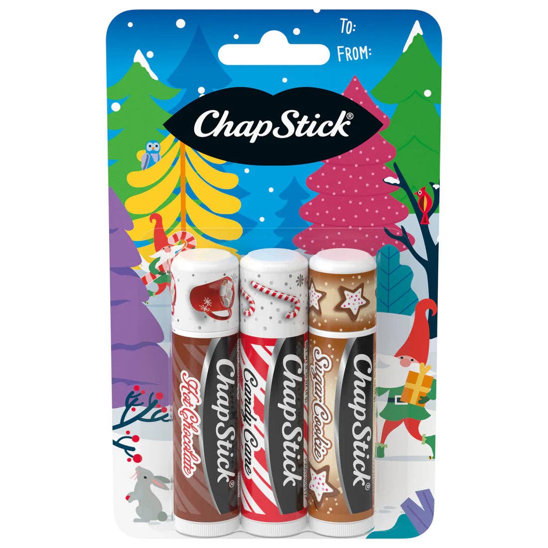 ChapStick Christmas Collection Pack | Candy Cane, Hot Chocolate, Sugar Cookie