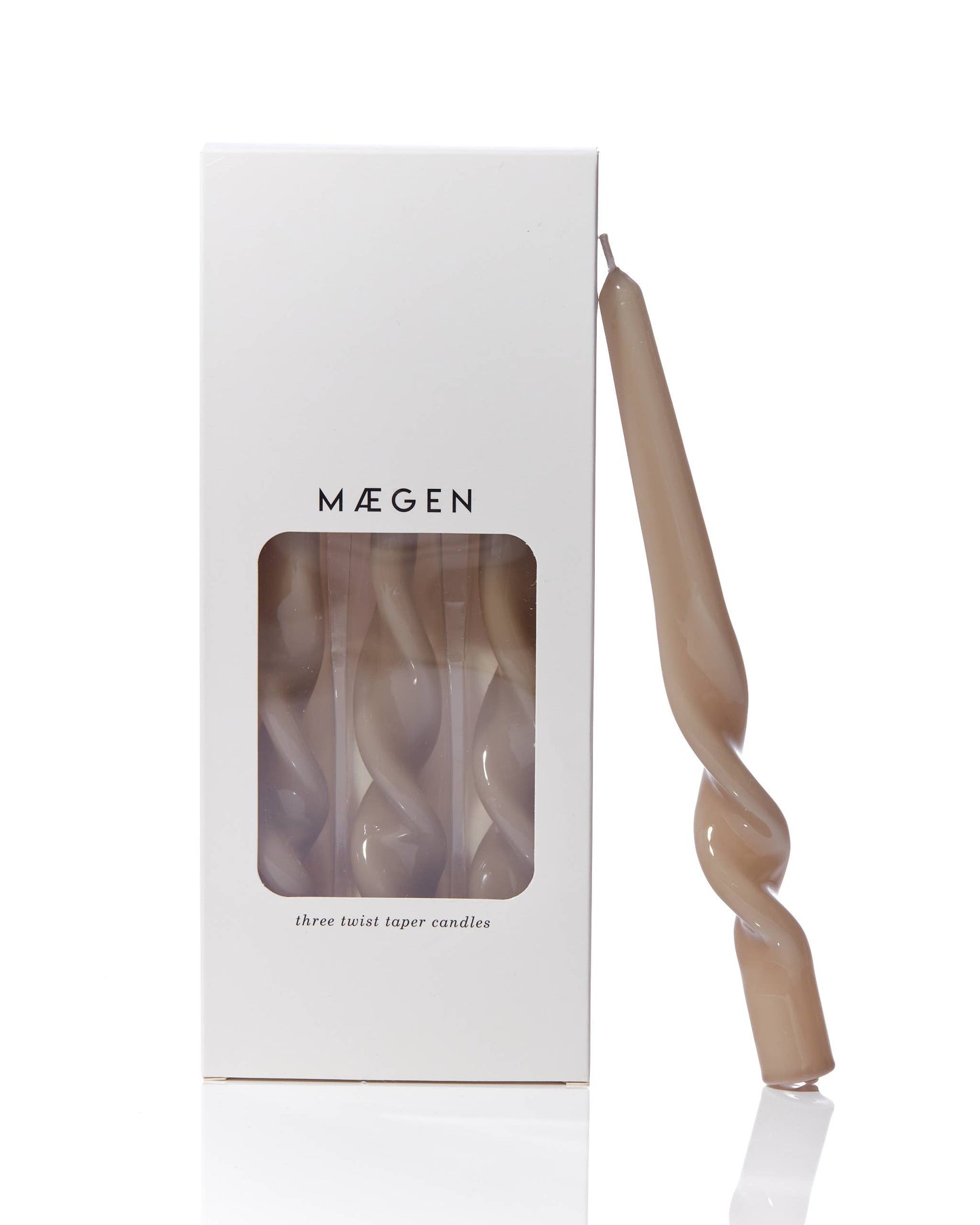 Twist Taper Candles - 3 Pack | Various Colours