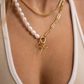 Freshwater Pearl  Split Chain Necklace | various colours