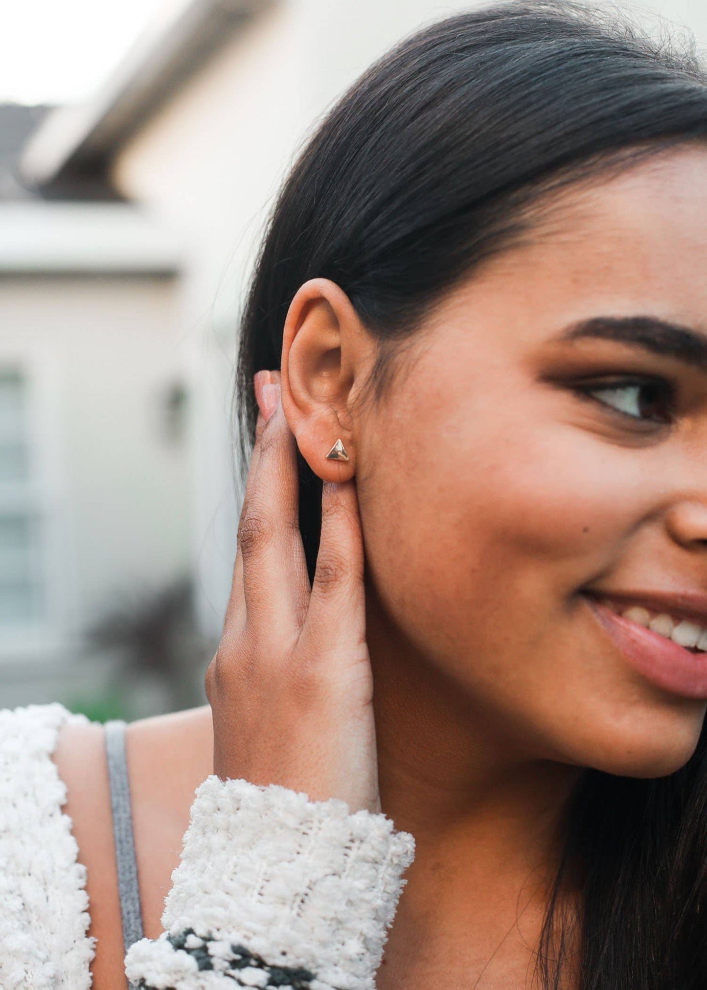 Balanced | New Moon Gold Earrings