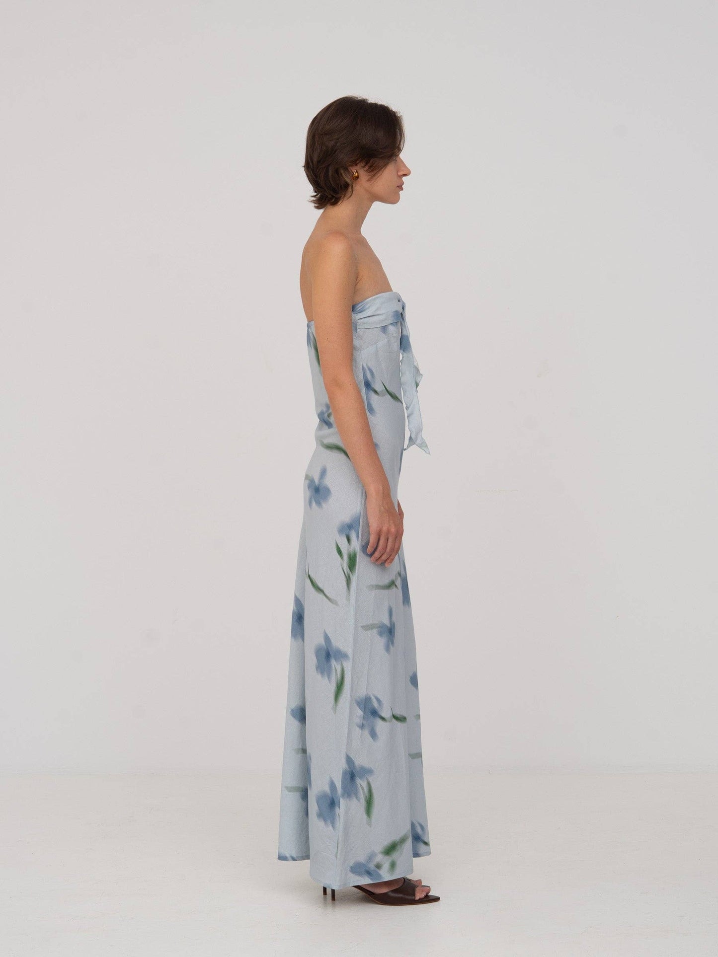 Blue Flower Print Dream Dress