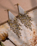 Beaded Fringe Earrings | Starlight