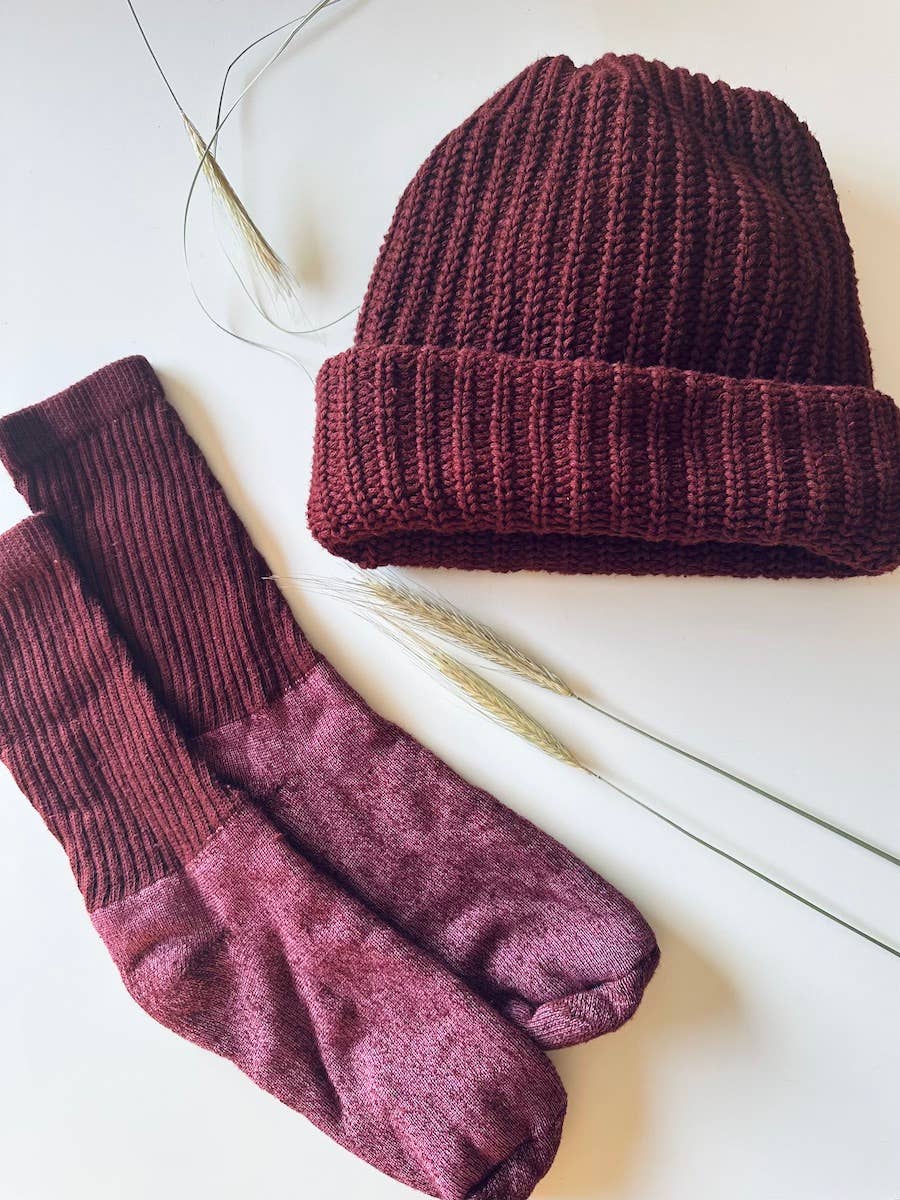 Hand Dyed Chunky Knit Beanie | Various Colours