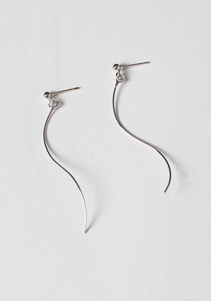 Bree Drop Earrings | Silver