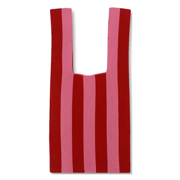 Knit Tote Bag  | Assorted Stripe Colours