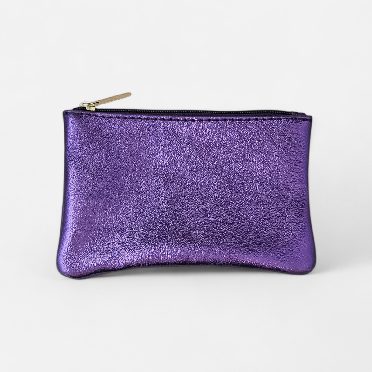 Metallic Leather Pouch | More Colours Available