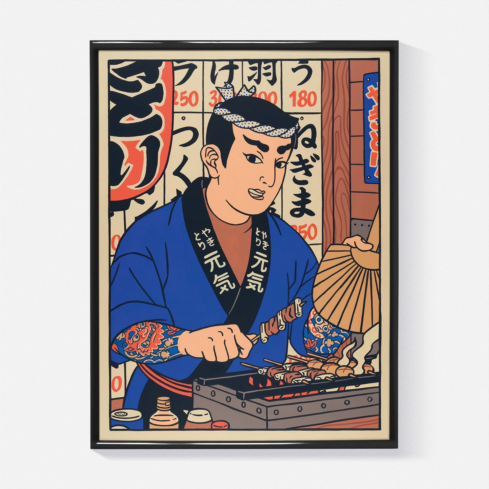 “Yakitori Chef” Poster | 21 x 29.7 cm (A4)