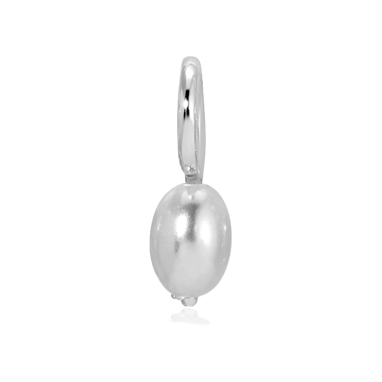 Pearl Charm | Silver - Charm Garden