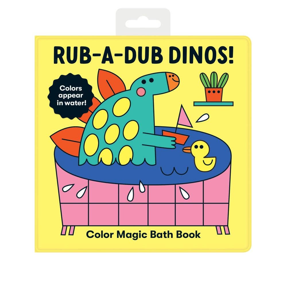 Mudpuppy Magic Bath Book | Rub-A-Dub Dinos