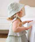 Cotton Muslin Bucket Hat | Daisy Green