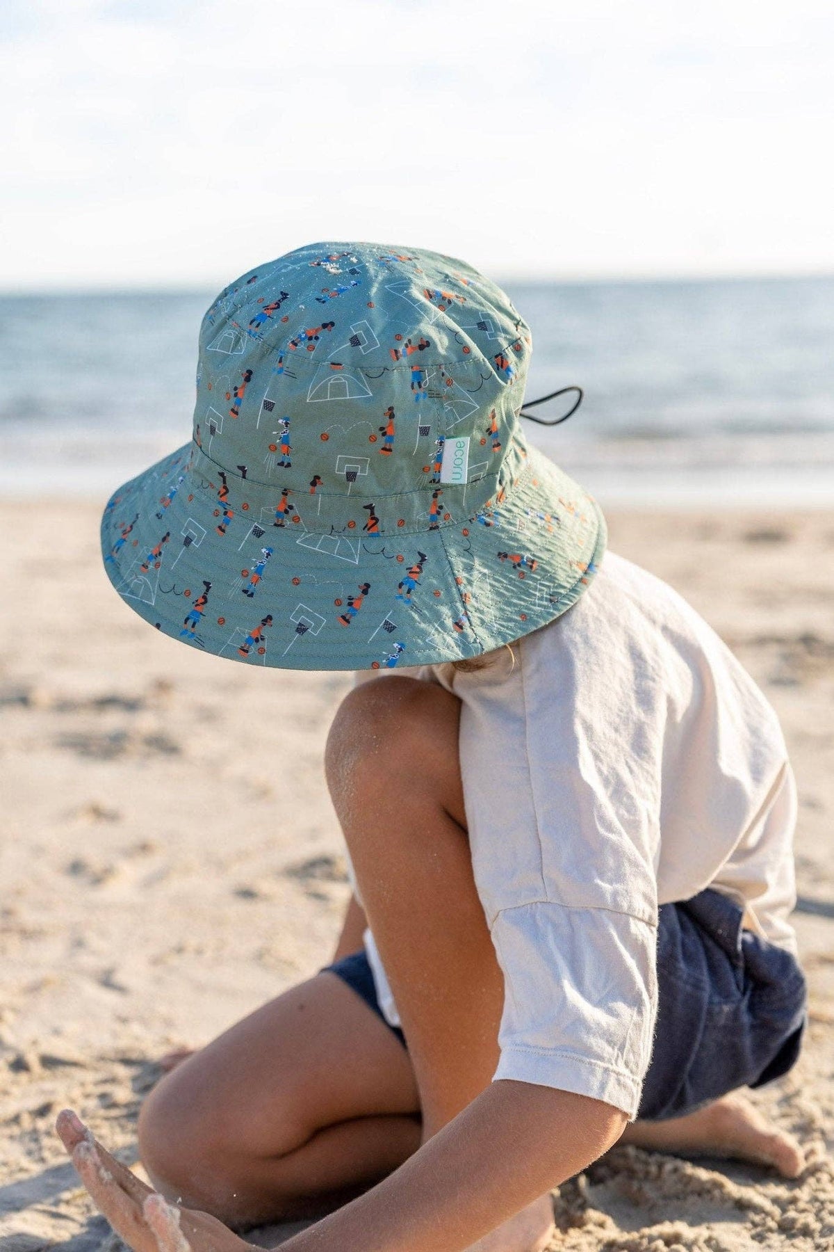 Wide Brim Bucket Hat | Shooting Hoops
