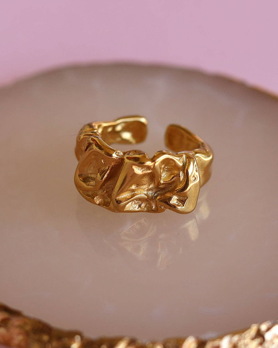 Lava Melted | Gold Ring