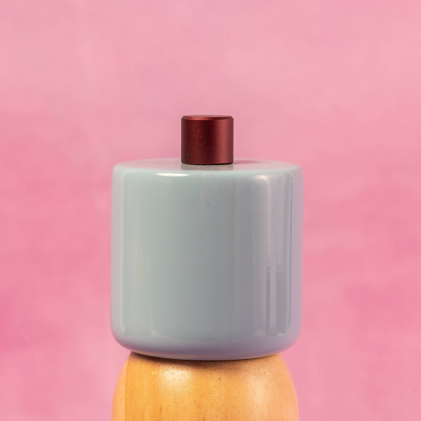 Salt & Pepper Grinder | Light Blue & Burgundy