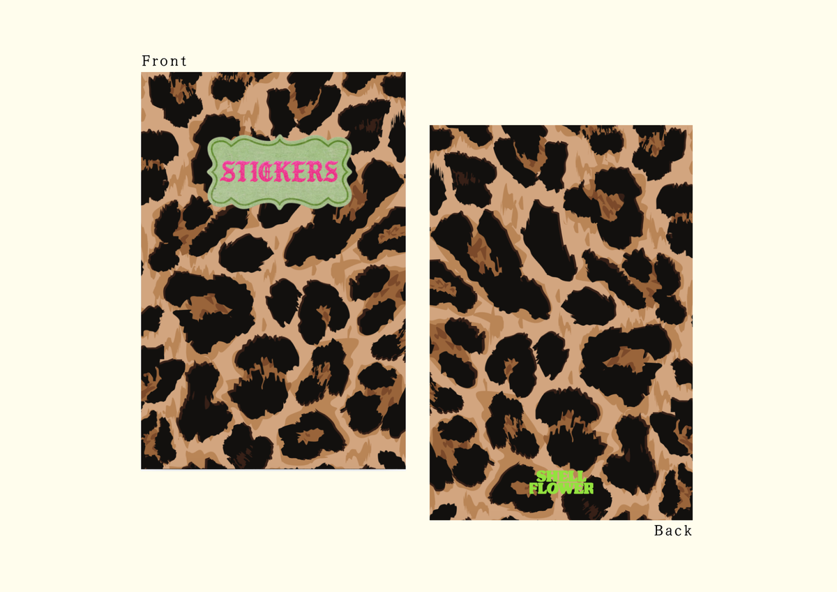 A6 Sticker Keeper Book | Leopard