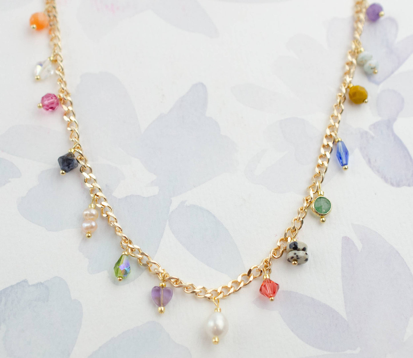 Multicharm Chain Necklace