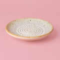 Small Ceramic Garlic Grater Plate / Sand