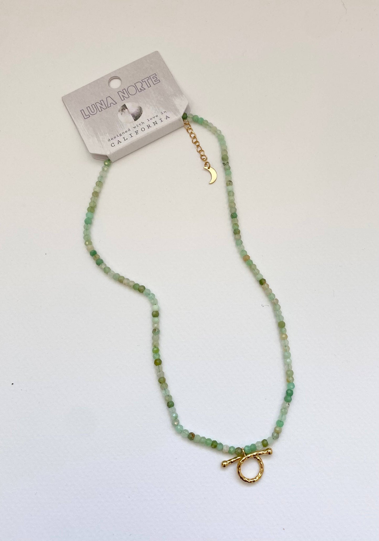 Natural Embrace Gem Necklace | Chrysoprase