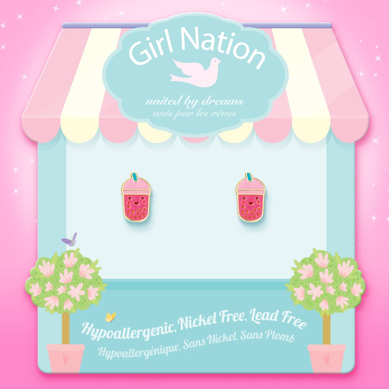 Boba Tea Bliss | Stud Earrings