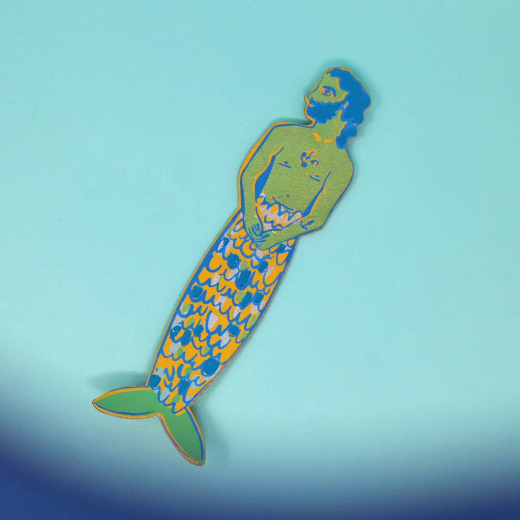 Mer-Man Bookmark | Yellow