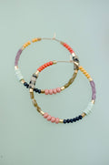 Meg beaded hoops