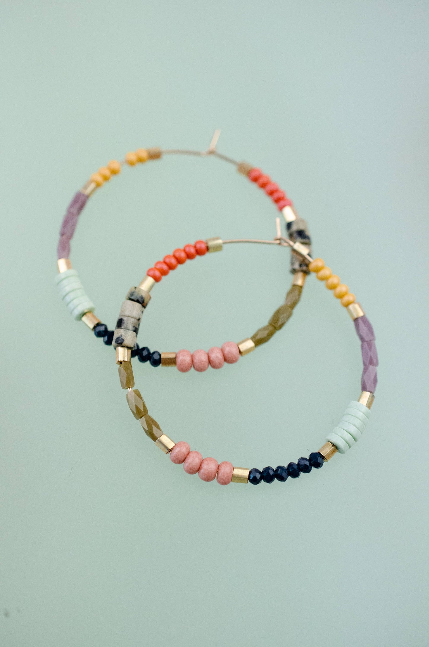 Meg beaded hoops