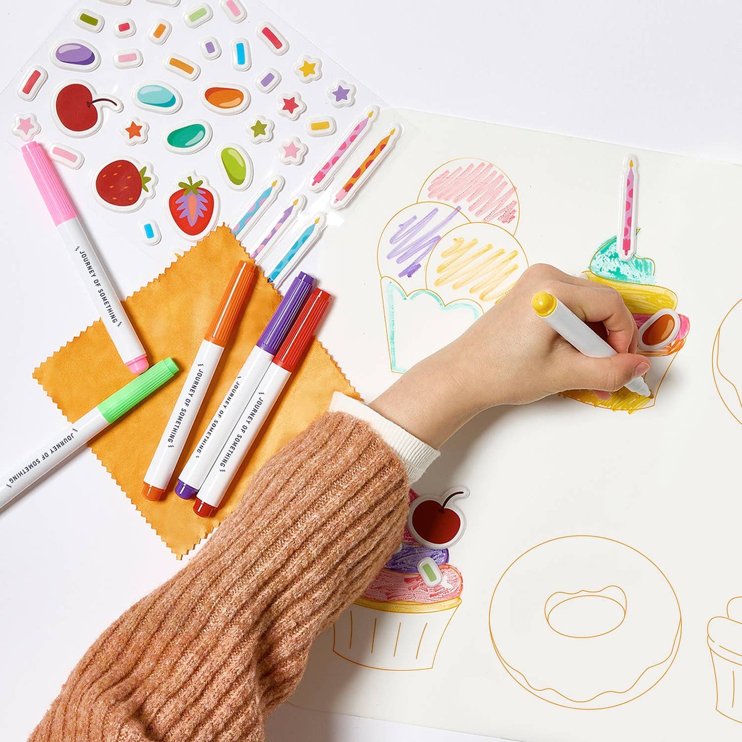 Wipeable Silicone Colouring Mat - Sweet As