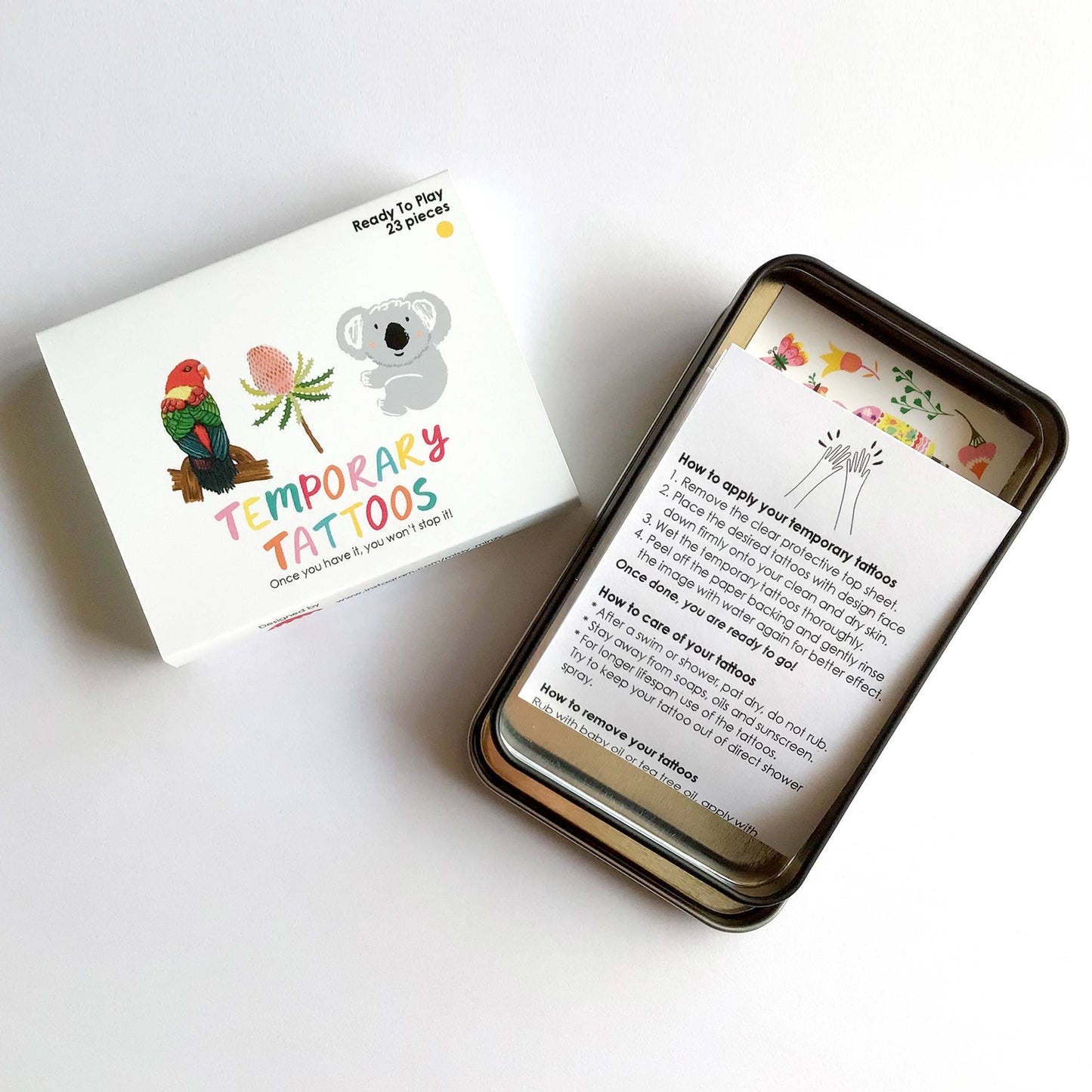 Australiana Flora Fauna | Pre-cut Temporary Tattoos