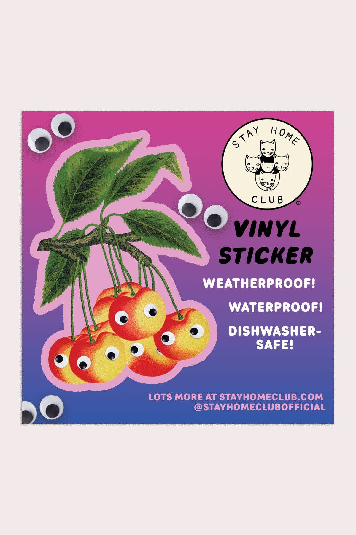 Vinyl Sticker | Googly Cherries