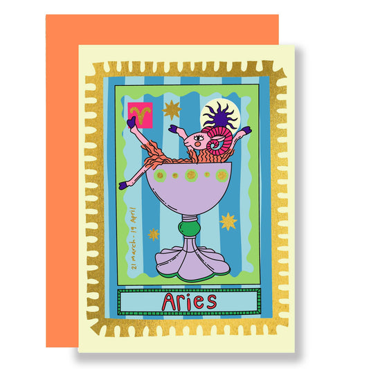 Zodiac-Aries card