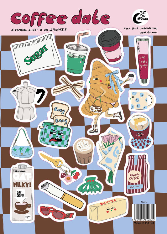 Coffee Date | A4 Sticker Sheet