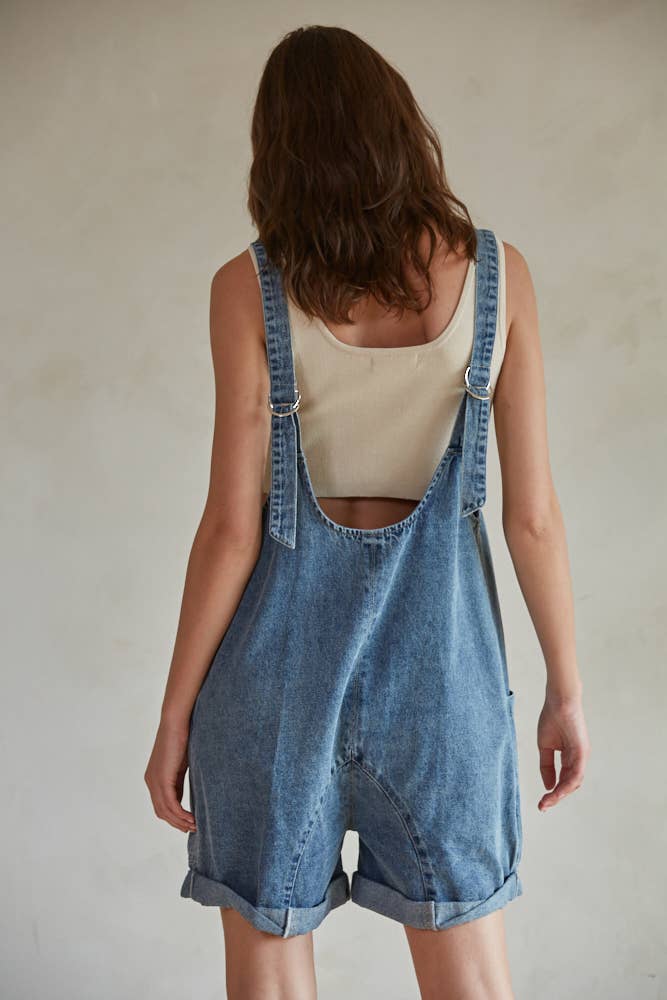 Denim Romper