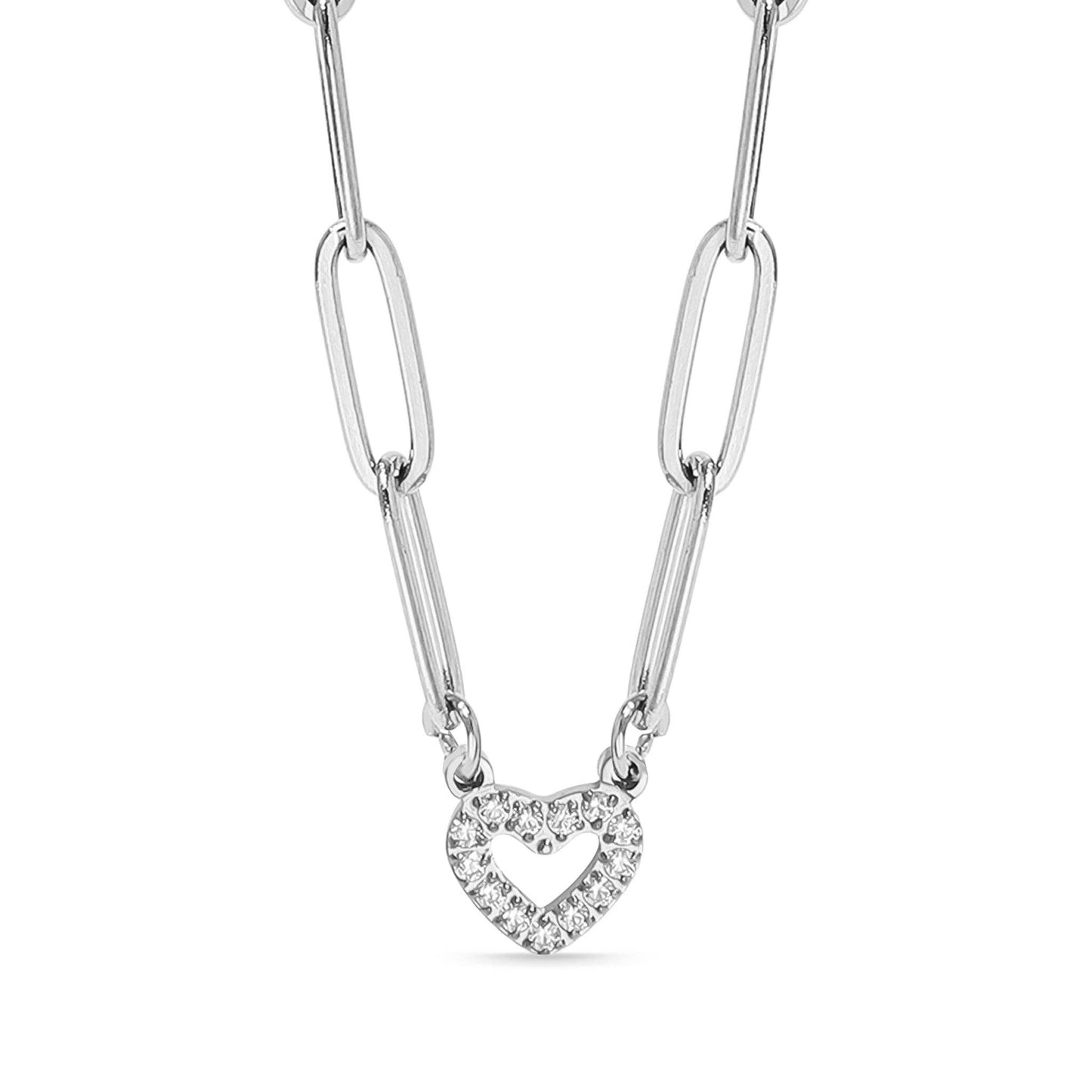 Heart Paperclip Necklace | more colours avail