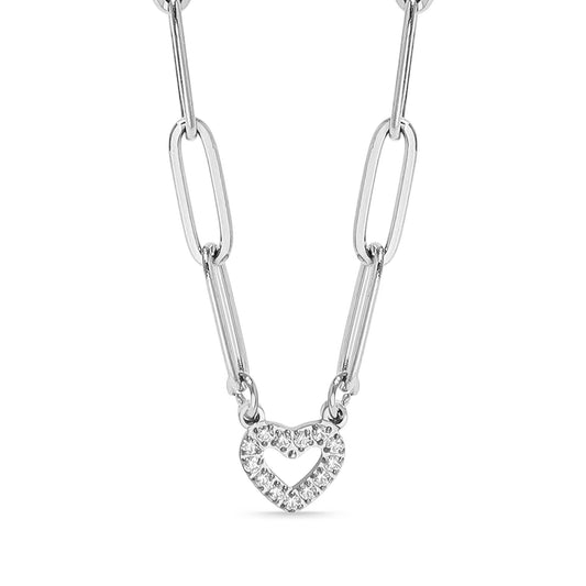 Heart Paperclip Necklace | more colours avail