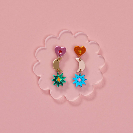 Mia Earrings | Rainbow