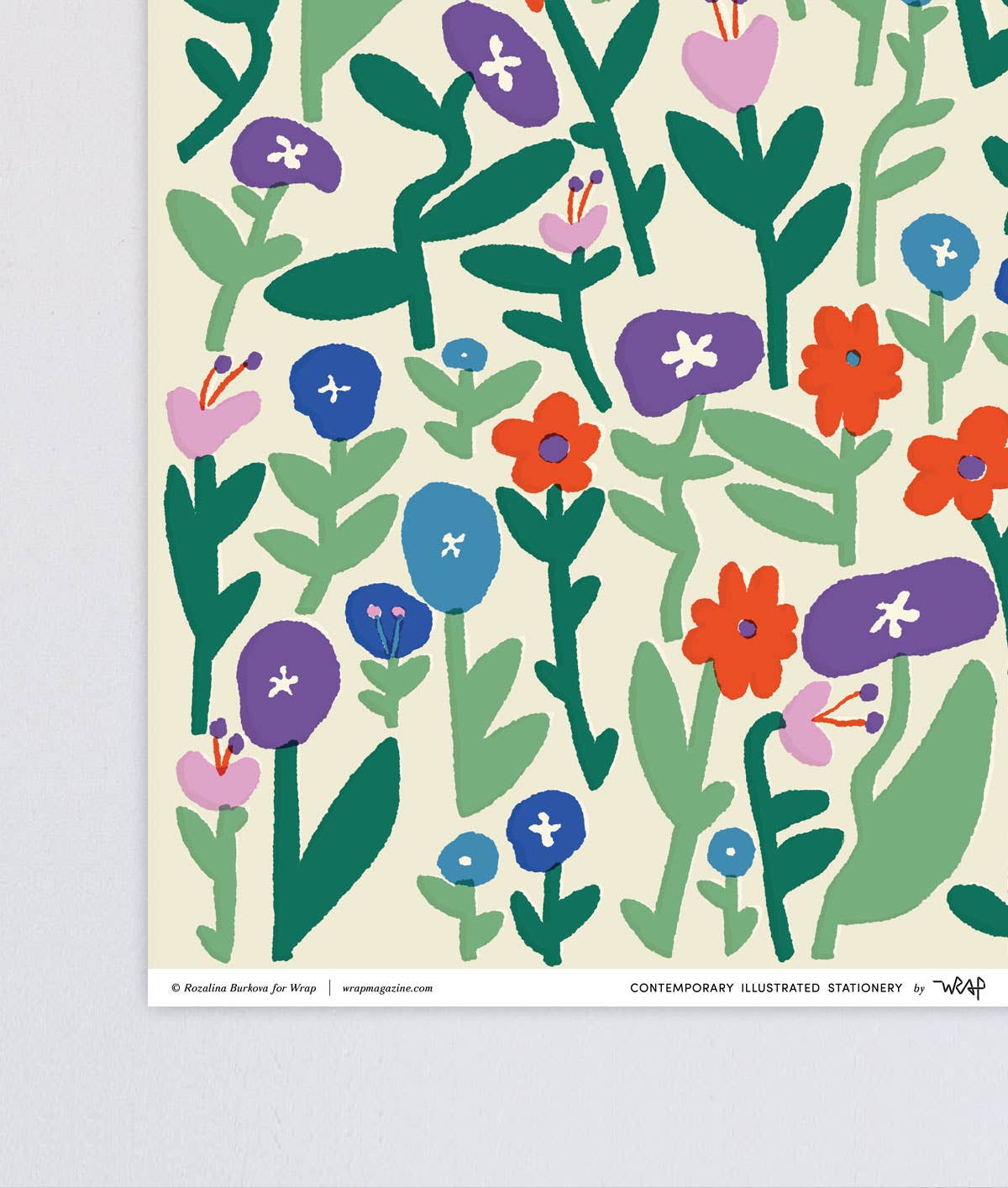 'Flower Field' Gift Wrap | 1 Sheet