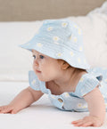 Cotton Muslin Bucket Hat | Daisy Blue
