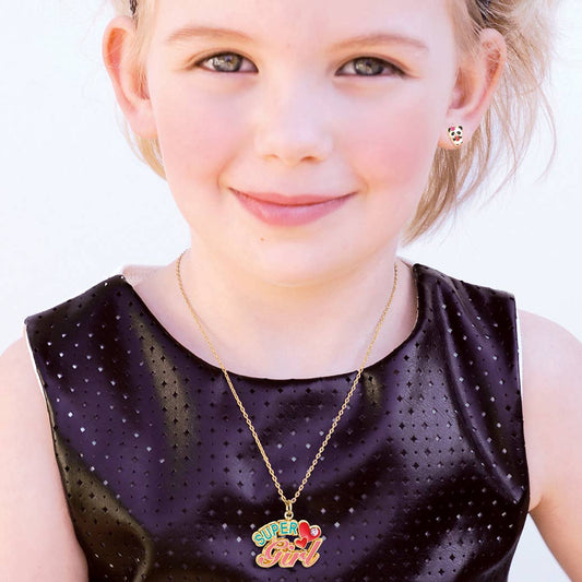 Girl Power 'Super Girl' Necklace