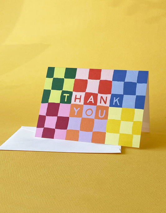 Checky Thank You Notecards - Boxed Set of 12