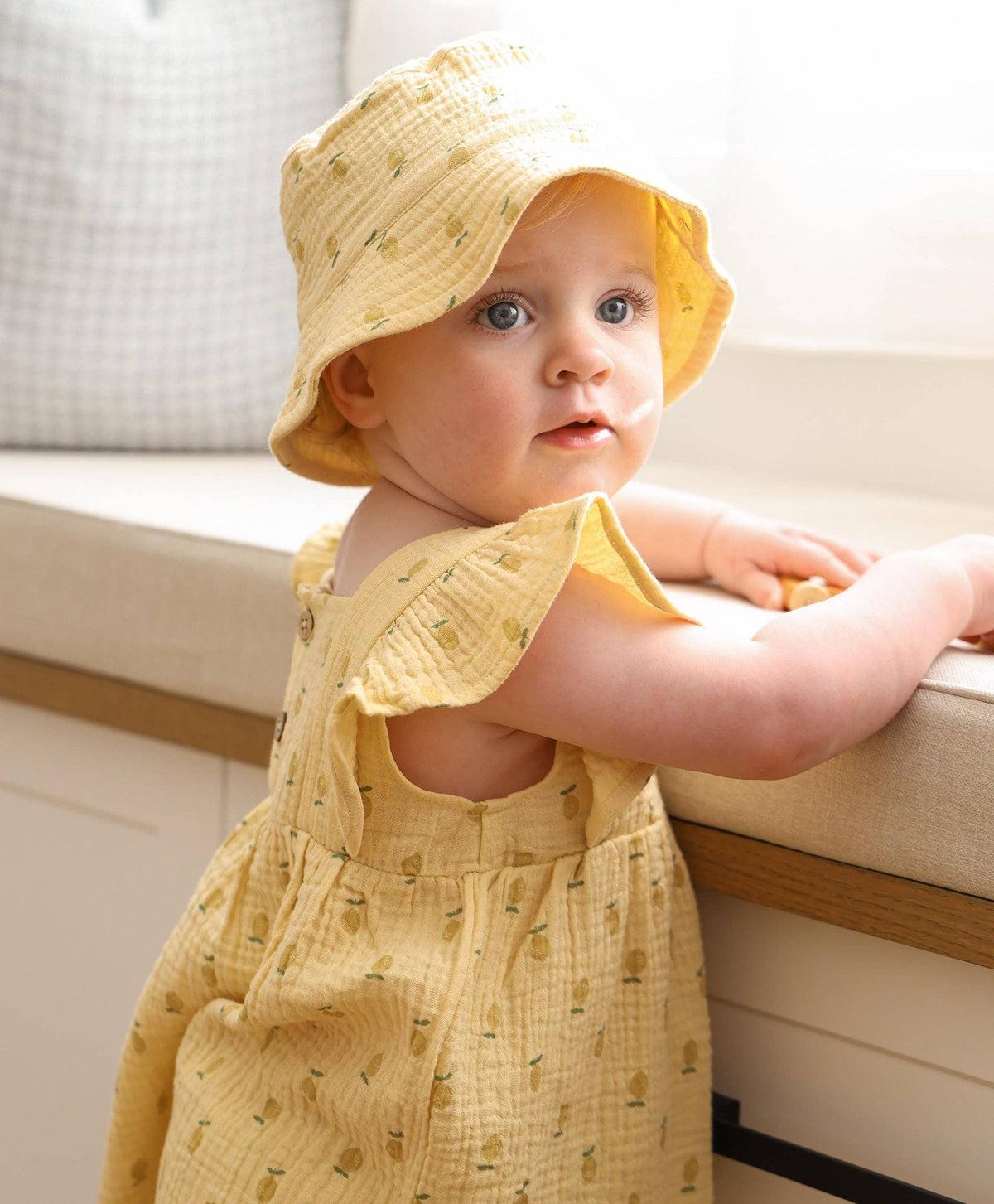 Cotton Muslin Bucket Hat | Lemons