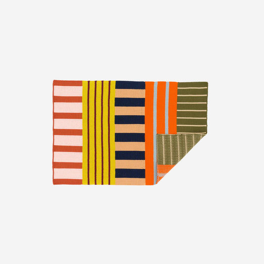 Patchwork Stripe Mini Rug | Desert