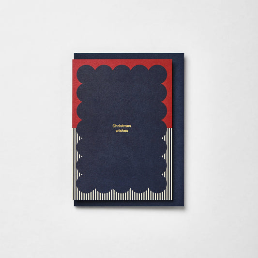 Christmas Wishes Gold foil card