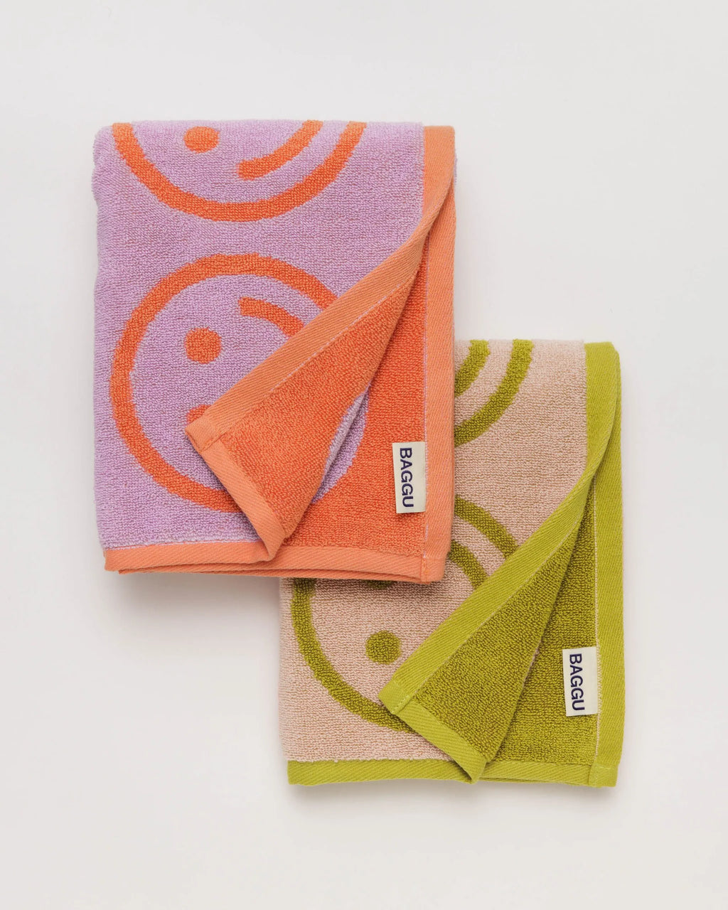 Hand Towel Set of 2 | Happy Lilac Ochre