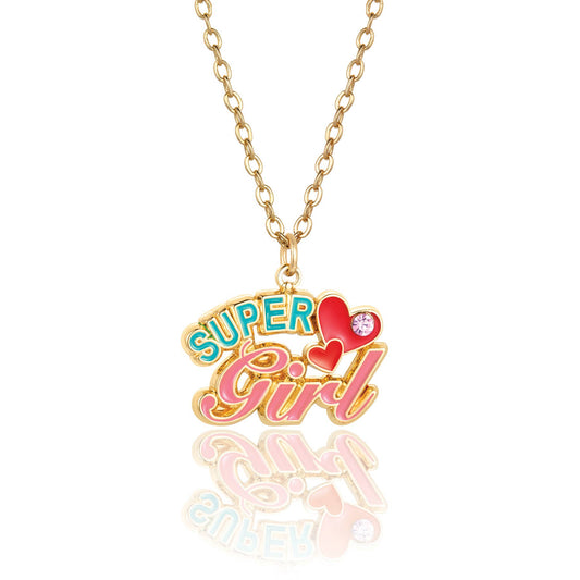 Girl Power 'Super Girl' Necklace