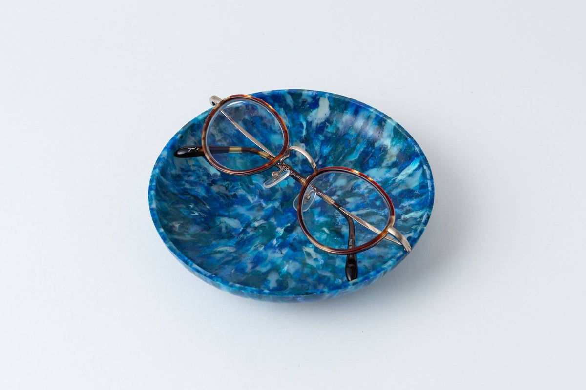 Round Serving Tray | Blue