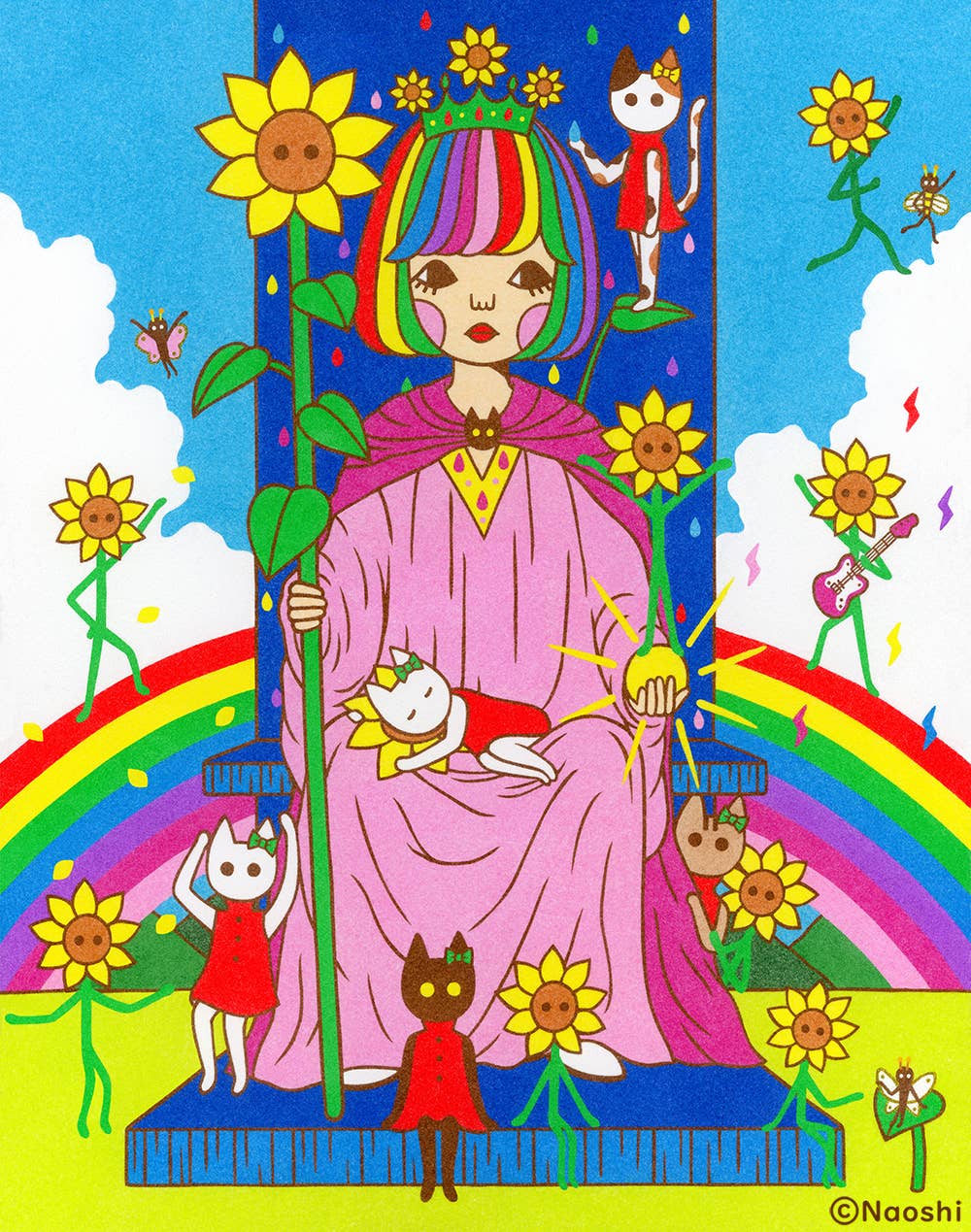 Tarot - Queen of Wands | 13x19 Print