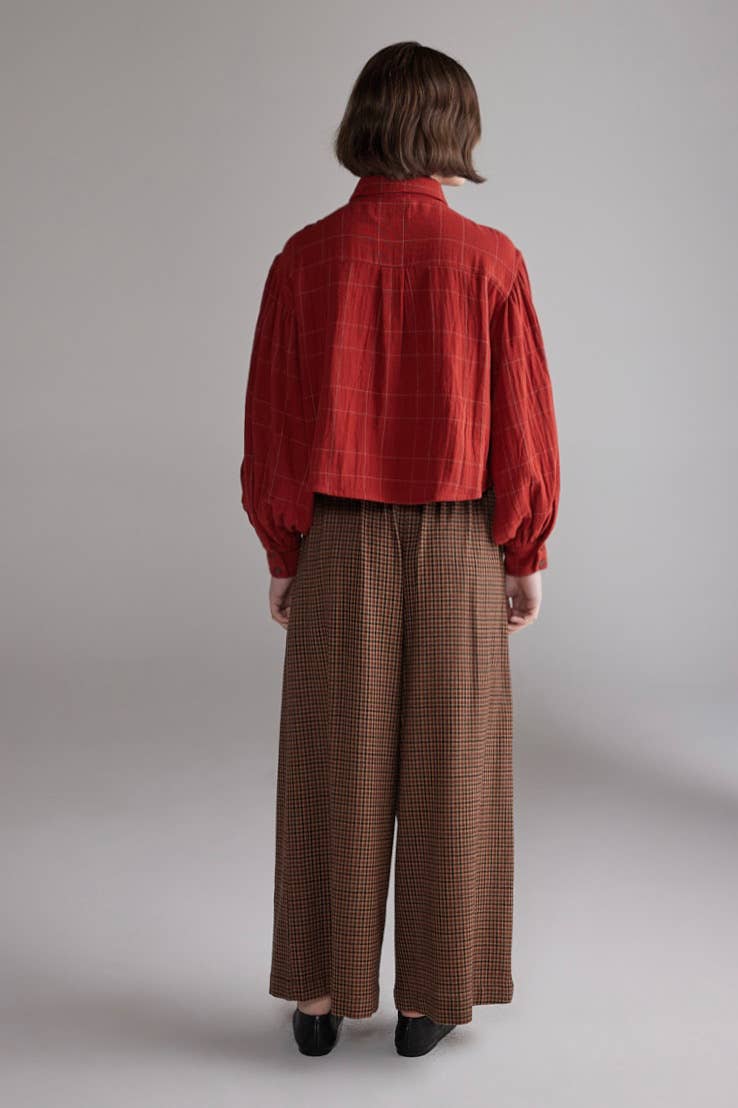 Plaid Blouse | Red Plaid